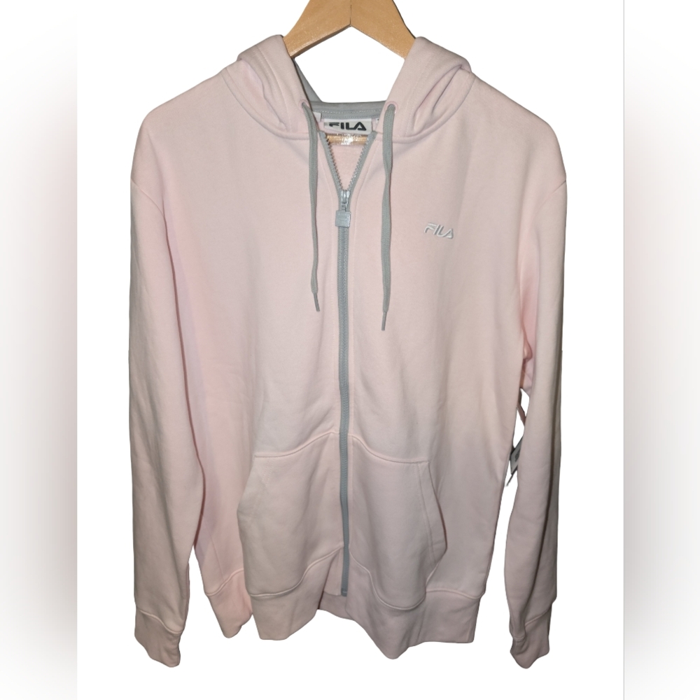FILA Light Pink Zip Hoodie Sz XL New With Tags Women's